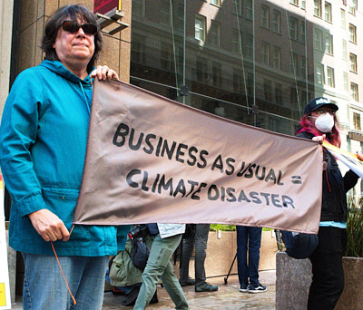 Climate Activists Occupy Wells Fargo Global Headquarters:April 25, 2022